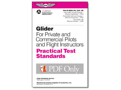 PTS Download: Glider - Private, Commercial &amp; Instructors (PDF)
